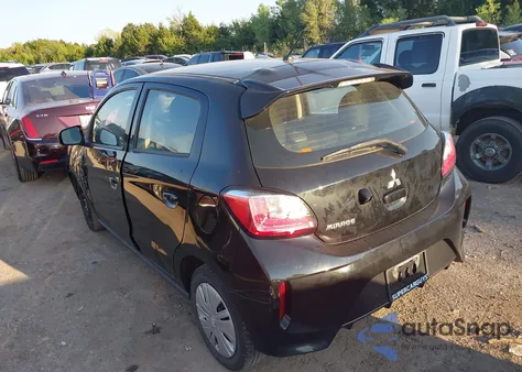 2021 Mitsubishi Mirage Carbonite Edition/Es/Le z USA, uszkodzony, nr VIN ML32AUHJ1MH002229
